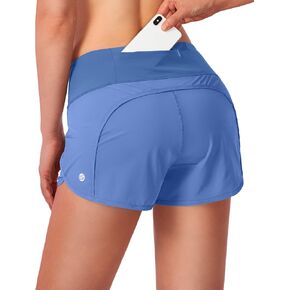 G Gradual Women's Running Shorts with Mesh Liner 3" Workout Athletic Shorts for Women with Phone Pockets