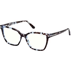 Tom Ford FT 5812-B BLUE BLOCK Blue Havana/Blue Filter 53/15/140 women Eyewear Frame in Saudi Arabia