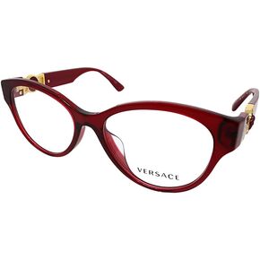 Versace VE 3313F 388 Red Plastic Round Eyeglasses 54mm in Kuwait