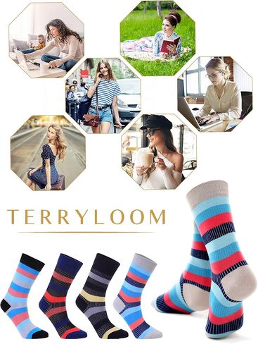Bamboo Calf Socks for Women Silky Soft Wick-free Comfort Design 4-Pairs Pack in Saudi Arabia
