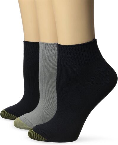 GOLDTOE Women's Ultra Soft French Quarter Socks, 3-Pairs in Kuwait