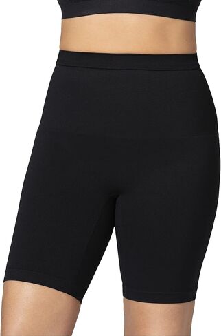 SHAPERMINT شورت طويل أسود كاجوال بخصر متوسط ​​للنساء - مقاس صغير إلى مقاس كبير in Kuwait