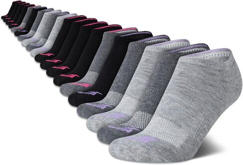 Avia Women's Athletic Performance Cushioned No-Show Low Cut Ankle Socks (20 Pack) in Kuwait