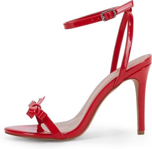 أحذية حفلات PiePieBuy بكعب عالٍ وفيونكة وكعب عالٍ مع إبزيم مفتوح عند أصابع القدم وكعب عالي مدبب, أحمر, 40 EU in Kuwait