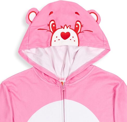 Care Bears Grumpy Bear Good Luck Bear Funshine Bear Always There Bear Fleece Zip Up Costume Pj Coverall Adult in Kuwait