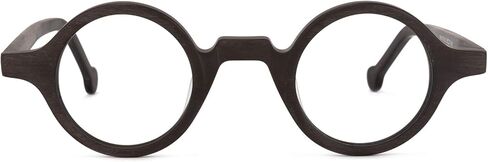 Zeelool خمر نظارات صغيرة مستديرة الضوء الأزرق حجب للرجال النساء الخشب الحبوب خلات نظارات Arale FA0176 in Kuwait
