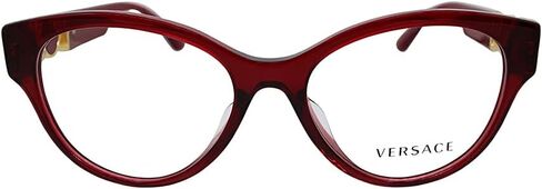 Versace VE 3313F 388 Red Plastic Round Eyeglasses 54mm in Kuwait