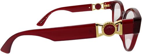 Versace VE 3313F 388 Red Plastic Round Eyeglasses 54mm in Kuwait
