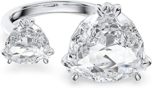 Swarovski Millenia Cocktail Ring Collection, Rhodium Finish, Clear Crystals in Saudi Arabia