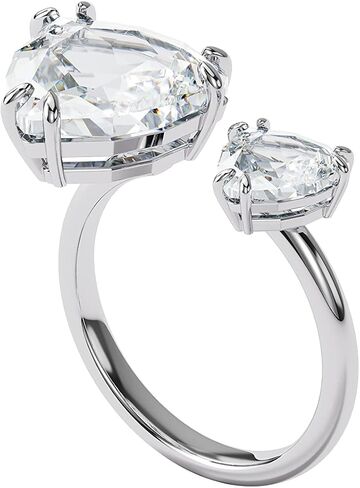 Swarovski Millenia Cocktail Ring Collection, Rhodium Finish, Clear Crystals in Saudi Arabia