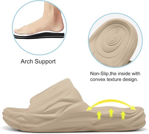 Spesoul Cloud Slides for Men Women Soft Thick Sole Pillow Slide Sandals Recovery Foam Slippers for House Shower Pool Beach Indoor Outdoor Walking in Saudi Arabia
