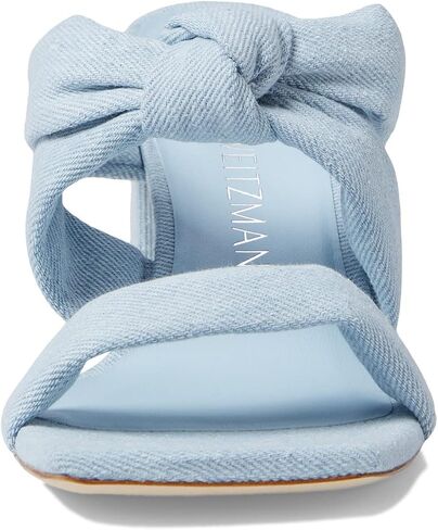 Stuart Weitzman Women's Playa 75 Knot Block Slide Tan in Kuwait