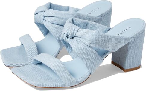 Stuart Weitzman Women's Playa 75 Knot Block Slide Tan in Kuwait