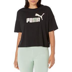 PUMA Women's Essentials Cropped Logo Tee