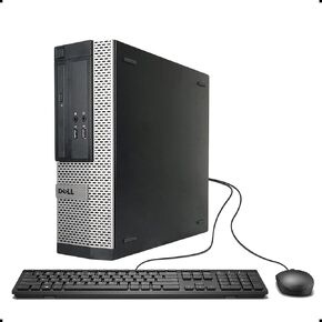 Dell OptiPlex 3020-SFF, Intel Core i5-4570 3.2GHZ, 16GB RAM, 512GB SSD Solid State, 4K Support, DVD, WiFi, DP, VGA, Keyboard, Mouse, Windows 10 Pro 64bit - Multi Languages Support (Renewed) in Saudi Arabia