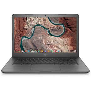 HP 14-CA023NR Chromebook 14 بوصة IPS HD (1366x768) Intel Celeron N3350، Intel HD Graphics 500، ذاكرة الوصول العشوائي 4 جيجابايت، محرك الأقراص الثابتة eMMC سعة 32 جيجابايت، نظام تشغيل Chrome، رمادي السبورة (متجدد) in Saudi Arabia