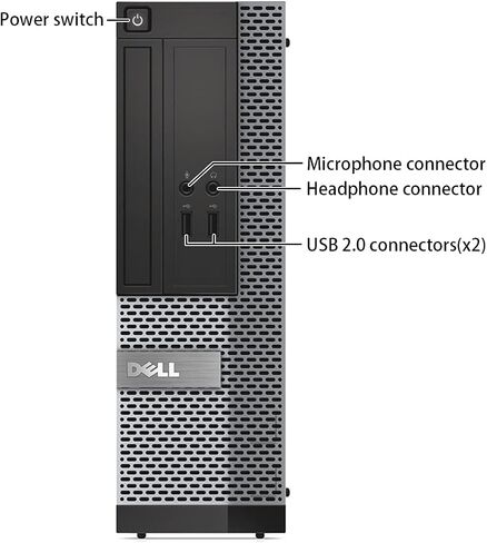 Dell OptiPlex 3020-SFF, Intel Core i5-4570 3.2GHZ, 16GB RAM, 512GB SSD Solid State, 4K Support, DVD, WiFi, DP, VGA, Keyboard, Mouse, Windows 10 Pro 64bit - Multi Languages Support (Renewed) in Saudi Arabia