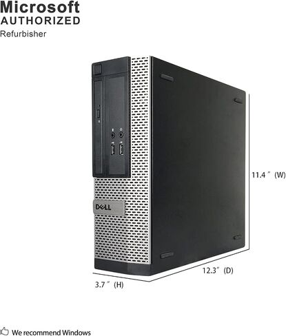 Dell OptiPlex 3020-SFF, Intel Core i5-4570 3.2GHZ, 16GB RAM, 512GB SSD Solid State, 4K Support, DVD, WiFi, DP, VGA, Keyboard, Mouse, Windows 10 Pro 64bit - Multi Languages Support (Renewed) in Saudi Arabia