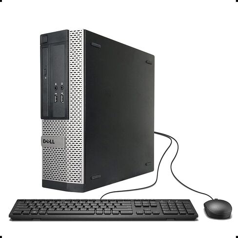 Dell OptiPlex 3020-SFF, Intel Core i5-4570 3.2GHZ, 16GB RAM, 512GB SSD Solid State, 4K Support, DVD, WiFi, DP, VGA, Keyboard, Mouse, Windows 10 Pro 64bit - Multi Languages Support (Renewed) in Saudi Arabia
