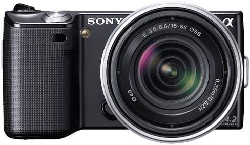 Sony NEX-5RK/B 16.1 MP Mirrorless Digital Camera with 18-55mm Lenses (Black) in Saudi Arabia