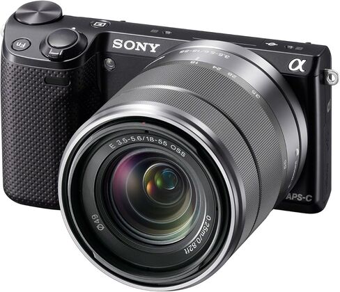 Sony NEX-5RK/B 16.1 MP Mirrorless Digital Camera with 18-55mm Lenses (Black) in Saudi Arabia