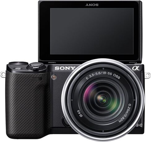 Sony NEX-5RK/B 16.1 MP Mirrorless Digital Camera with 18-55mm Lenses (Black) in Saudi Arabia
