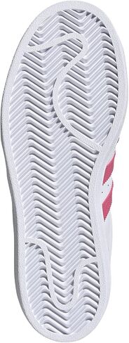adidas Originals Superstar Sneaker, White/Super Pink/Core Black, 5 US Unisex Big Kid in Saudi Arabia