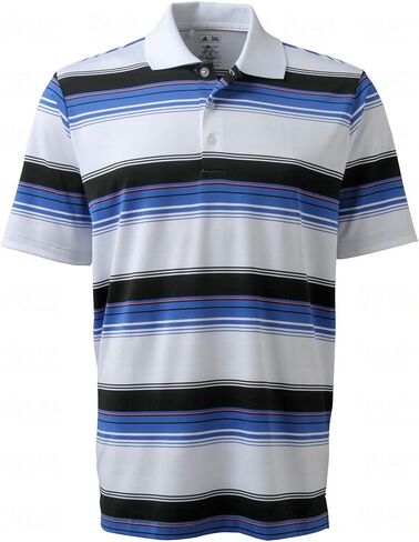 تي شيرت بولو رجالي من adidas Golf بتصميم مقلم من Puremotion Merch in Kuwait