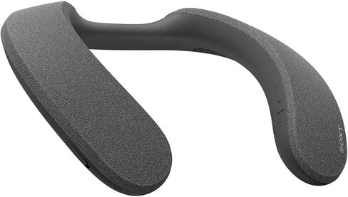 Sony SRS-NS7 Wireless Neckband Speaker, 360 Reality Audio, Hands-Free Calling, IPX4 Splashproof, Long Battery, 12 Hours, Fast Charge 10 Minutes of 60 Minutes, SRS-NS7 HC in Saudi Arabia