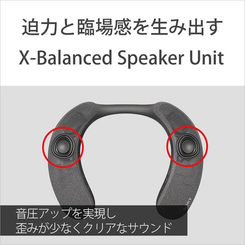 Sony SRS-NS7 Wireless Neckband Speaker, 360 Reality Audio, Hands-Free Calling, IPX4 Splashproof, Long Battery, 12 Hours, Fast Charge 10 Minutes of 60 Minutes, SRS-NS7 HC in Saudi Arabia