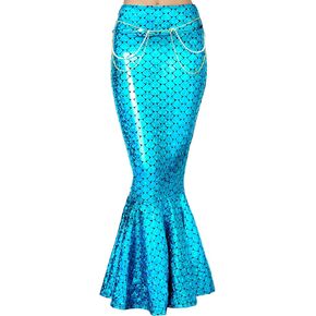 Spooktacular Creations Adult Metallic Hologram Shiny Mermaid Skirt Costume Role Play