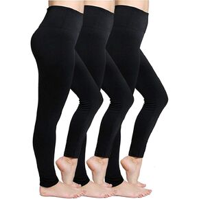 طماق نسائية مبطنة بالصوف عالية الخصر طماق حرارية قطنية شتوية سلسة in Kuwait