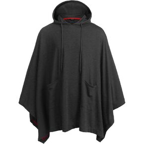 COOFANDY Unisex Casual Hooded Poncho Cape Cloak Fashion Coat Hoodie Pullover with Pocket in Kuwait