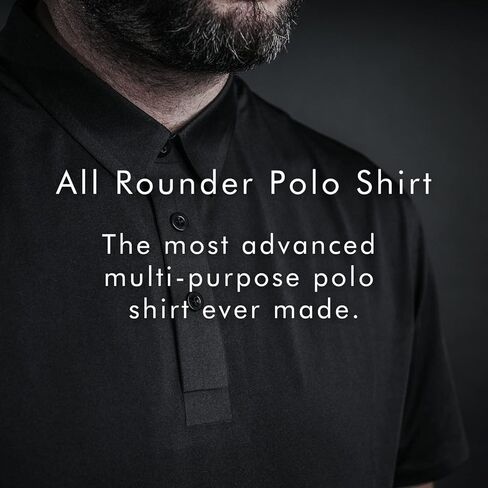 قميص بولو مستدير للرجال من GRAPHENE-X | قطع بالليزر وطبقات ملحومة | مضاد للرائحة ومضاد للأشعة فوق البنفسجية | فتل الرطوبة | تنفس in Kuwait