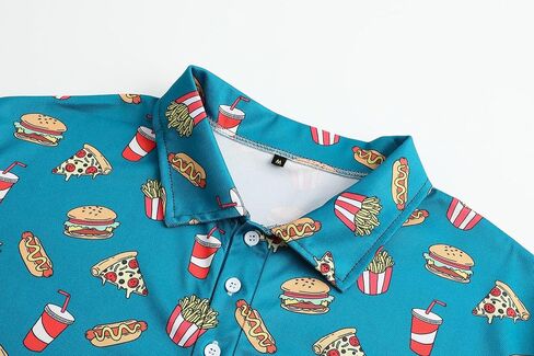 Golf Shirts for Men Dry Fit Mens Golf Shirt Short Sleeve Funny Golf Polo Shirts in Kuwait