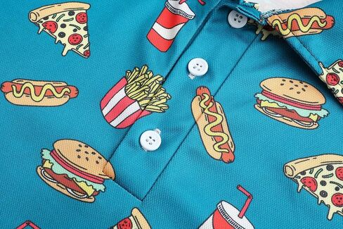 Golf Shirts for Men Dry Fit Mens Golf Shirt Short Sleeve Funny Golf Polo Shirts in Kuwait