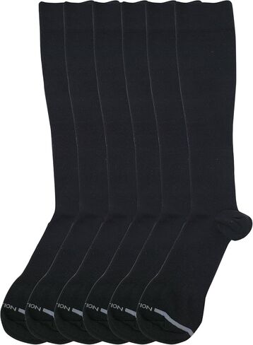 Dr. Motion Men 6 pairs pack everyday compression knee high socks in Saudi Arabia