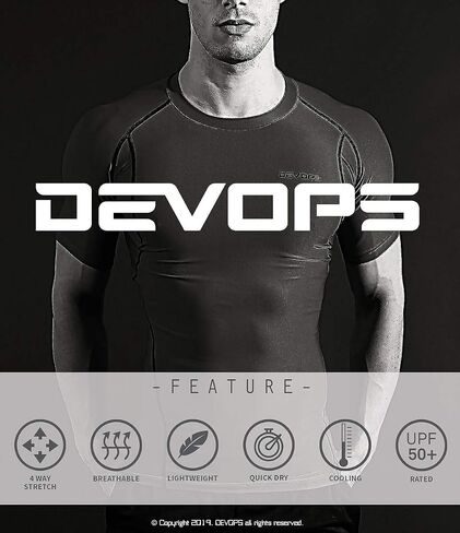 قميص بدون أكمام للرجال من DEVOPS مكون من 3 قطع على شكل Y-Back Dri Fit Muscle Gym للتمارين الرياضية in Kuwait