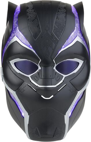 Marvel Legends Premium Electronic Role Play Helmet with Light FX and Flip-Up/Down Lenses, Black Panther Roleplay Item in Saudi Arabia