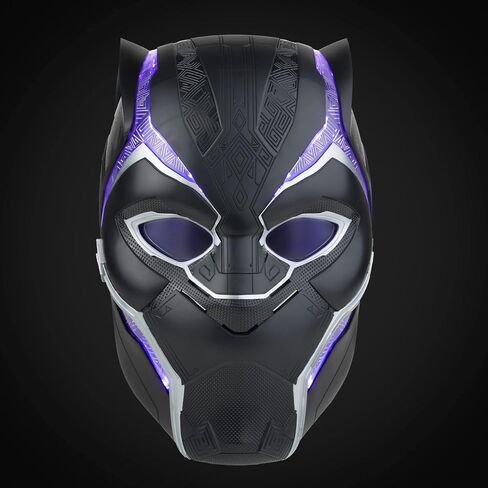 Marvel Legends Premium Electronic Role Play Helmet with Light FX and Flip-Up/Down Lenses, Black Panther Roleplay Item in Saudi Arabia