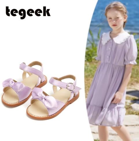 Girls Sandals 3-12 Years | Dressy & Play Shoes | Leather-Like for Outdoor School in Kuwait