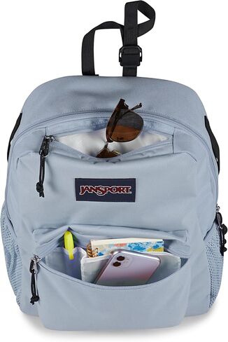 حقيبة ظهر JanSport Central Adaptive - متوافقة مع الكراسي المتحركة والمشاية، وأشرطة كتف قابلة للثني، وحلقات مسند ظهر قابلة للتعديل وأشرطة تثبيت، وتصميم مميز، وأقواس سيئة in Kuwait