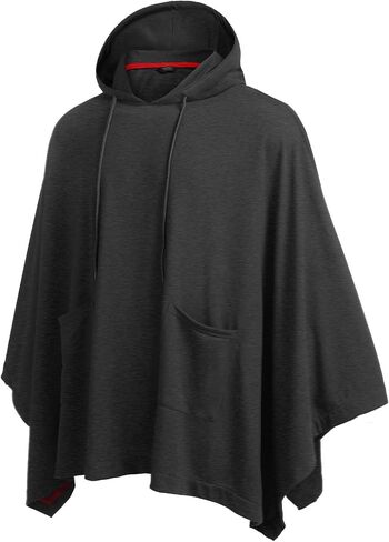 COOFANDY Unisex Casual Hooded Poncho Cape Cloak Fashion Coat Hoodie Pullover with Pocket in Saudi Arabia