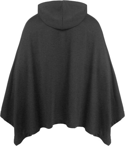 COOFANDY Unisex Casual Hooded Poncho Cape Cloak Fashion Coat Hoodie Pullover with Pocket in Saudi Arabia