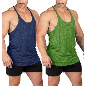 Stringer Bodybuilding Tank Tops Low Cut Off Gym Workout Training Stretch Polyester Quick Dry T Shirts