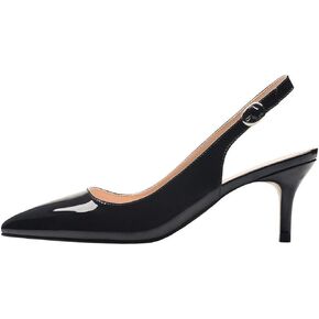 JOY IN LOVE Kitten Heels for Women Slingback Pumps Sandals Pointy Toe Pumps