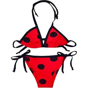 Lito Angels Girls Polka Dots Swimsuit Bathing Suit Poolside Swimwear Tankini Triangle Bikini Two Piece Set in Saudi Arabia