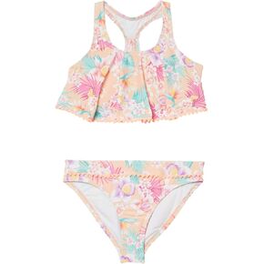 Hobie Girls' Triangle Halter Bikini Top and Hipster Bottom Swimsuit Set