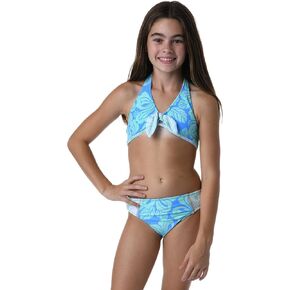 Hobie Girls' Triangle Halter Bikini Top and Hipster Bottom Swimsuit Set in Saudi Arabia