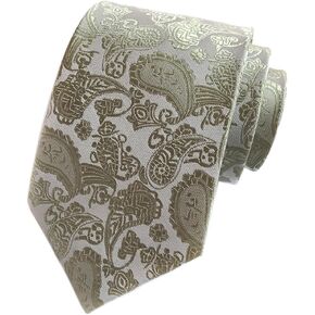 Elfeves Men's Paisley Ties Jacquard Woven Silk Luxury Formal Party Suit Necktie in Saudi Arabia
